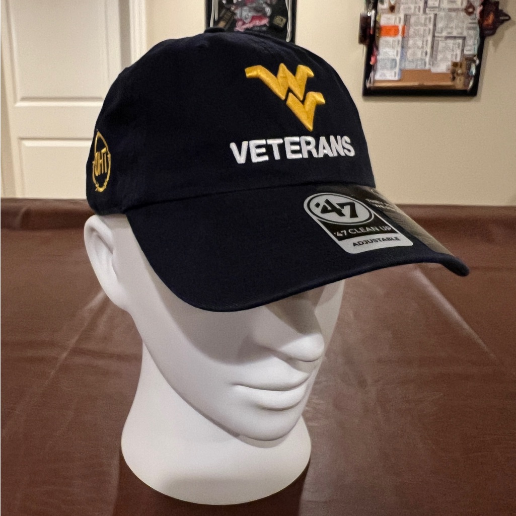 Nwt ‘47 Brand West Virginia University Veterans Adjustable Hat - Adult One Size